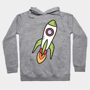 Rocket Cartoon Hoodie